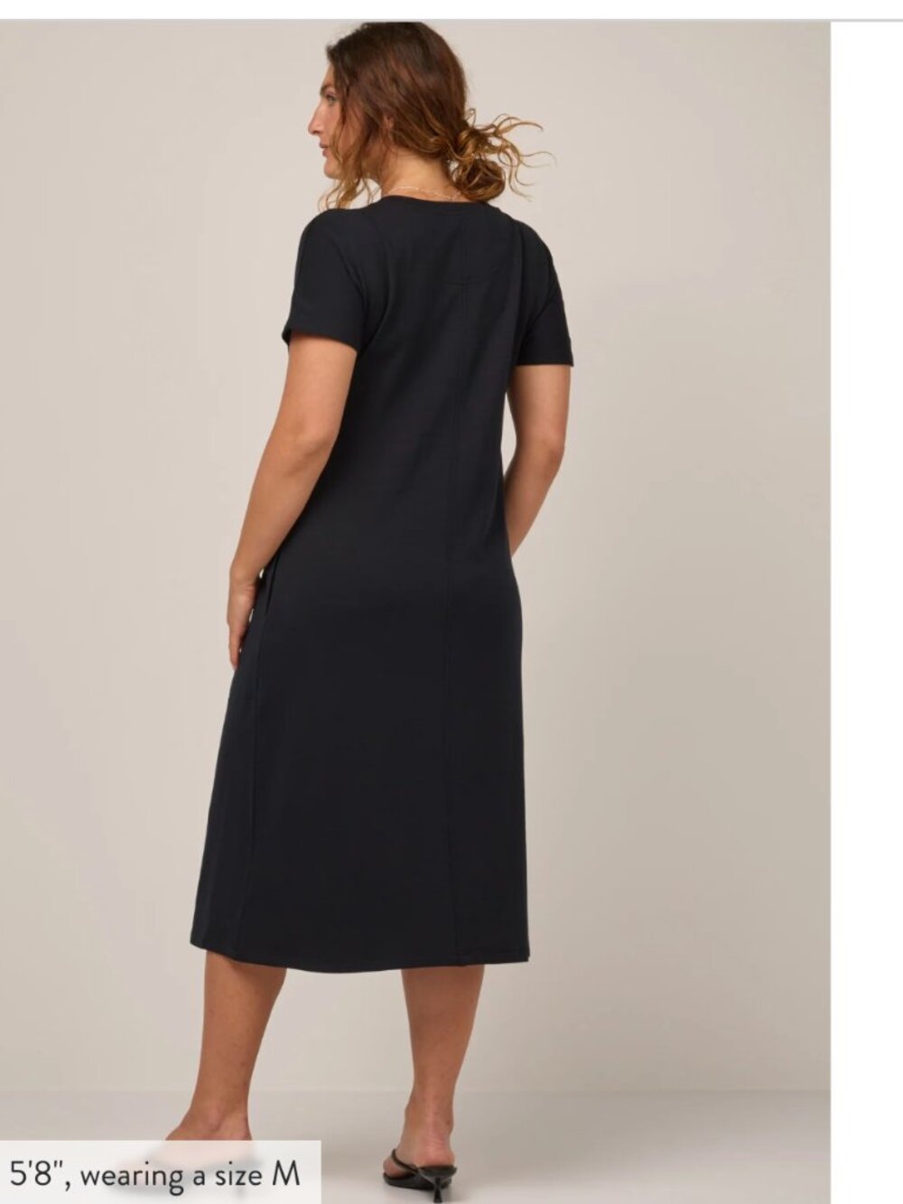MOSS GREEN Wool& XS Shiloh V-Neck Dress